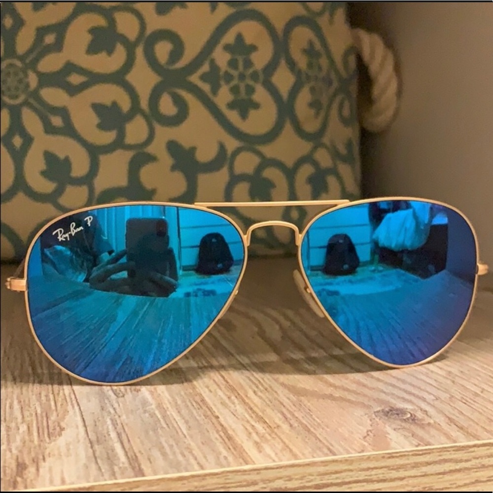 Rayban Blue Flash Aviator Polorized